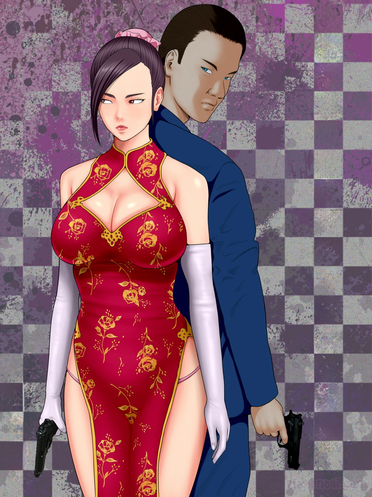 Komik hentai xxx manga sex bokep Hitozuma Spy to Mafia no Musuko 1 Kuro Gyaru Keisatsukan Hen 3